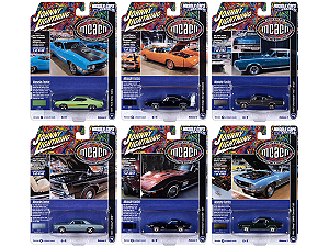 Caixa c/ 06  - Muscle Cars USA 2022 Release 3 Set B 1:64 Johnny Lightning