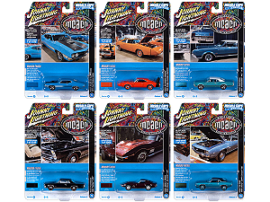 Caixa c/ 06  - Muscle Cars USA 2022 Release 3 Set A 1:64 Johnny Lightning