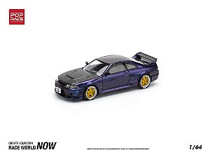 Nissan Skyline GT-R R33 Nismo Midnight Purple1:64 POP RACE - 3