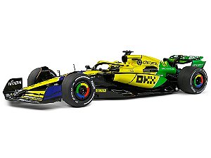 Ayrton Senna Tribute Fórmula 1 McLaren MCL38 Oscar Piastri GP Mônaco 2024 1:18 Solido