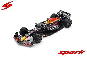 Fórmula 1 Oracle Red Bull Racing RB19 Winner GP Mônaco 2023 Max Verstappen 1:18 Spark