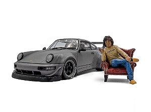 Porsche RWB Bodykit Nardo Grey 2024 + Akira Nakai Figure 1:18 Solido