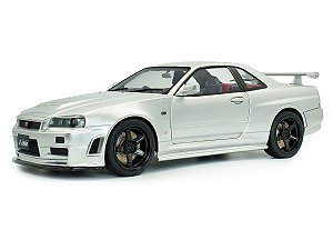 *** PRÉ-VENDA *** Nissan Skyline (R34) GT-R Z Tune 1999 1:18 Solido Prata
