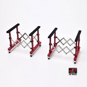 *** PRÉ-VENDA *** Suporte para Capô 1:18 LCD Models Vermelho