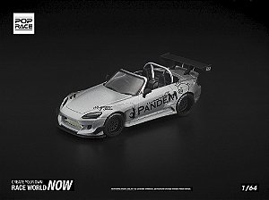 *** PRÉ-VENDA *** Honda S2000 Pandem Body Kit 1:64 POP RACE Prata PV13007