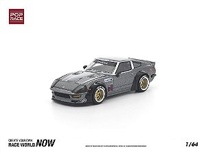 Datsun 280ZX Pandem Body Kit Gun Metal 1:64 POP RACE