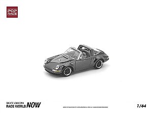 Singer Targa 1:64 POP RACE Dark Chrome Series