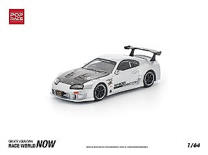 Toyota Supra GT300 TOP SECRET 1:64 POP RACE Prata