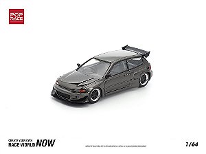 Honda Civic EG6 Pandem Body Kit 1:64 POP RACE Dark Chrome Series