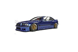 BMW M3 Coupe Pandem Body Kit 1990 1:18 Solido Azul