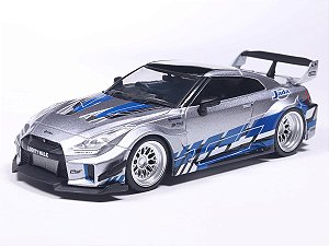 Nissan GT-R (R35) Liberty Walk Silhouette 2020 1:43 Solido Prata