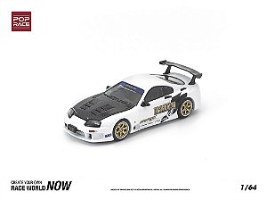 Toyota Supra GT300 TOP SECRET 1:64 POP RACE Branco