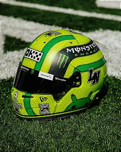 Capacete Lando Norris McLaren F1 Team GP EUA 2025 1:5 Spark