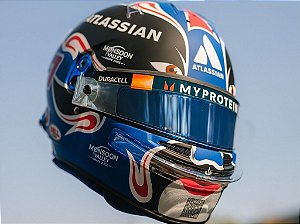 Capacete Alexander Albon GP China 2025 Williams Racing 1:5 Spark