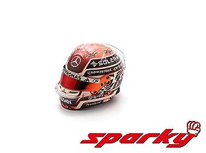 Capacete Kimi Antonelli GP Miami 2025 Mercedes AMG PETRONAS F1 Team 1:5 Spark