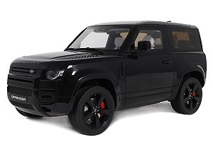 *** PRÉ-VENDA *** Land Rover Defender 90 P400 X-Dynamic HSE 2021 1:18 GT Spirit Preto PV020