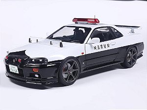 *** PRÉ-ORDER *** Nissan Skyline GT-R (BNR34) Japanese Police 1999 1:18 Solido