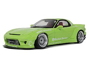 Mazda RX7 (FD3S) Rocket Bunny Aero (V1) 2015 1:18 OttOmobile Verde