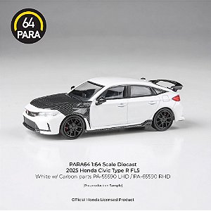 *** PRÉ-ORDER *** Honda Civic Type R FL5 2023 1:64 PARA64 Branco