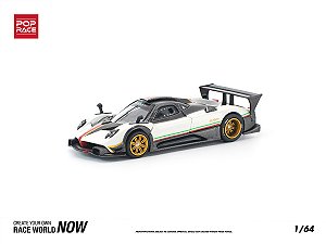 *** PRÉ-ORDER *** Pagani Zonda R 1:64 POP RACE Branco