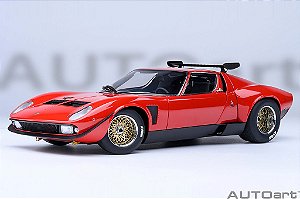 Lamborghini Miura SVR Jota 1:18 Autoart Vermelho