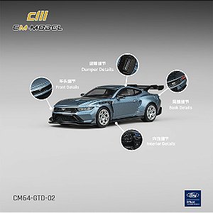 *** PRÉ-ORDER *** Ford GTD 1:64 CM Model Azul