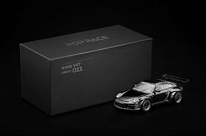 *** PRÉ-ORDER *** RWB 997 1:64 POP RACE Dark Chrome
