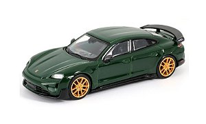 *** PRÉ-ORDER *** Porsche Taycan Turbo GT 1:64 Trends Hobby Verde