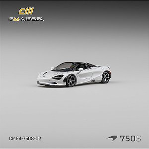 *** PRÉ-ORDER *** McLaren 750S Spider 1:64 CM Model Branco