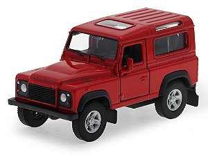 Land Rover Defender 90 2015 1:36 Welly Vermelho