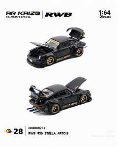 *** PRÉ-ORDER *** Porsche RWB 993 Stella Artois 1:64 ARbox