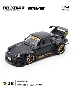 *** PRÉ-ORDER *** Porsche RWB 993 Stella Artois 1:64 ARbox