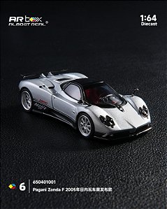 *** PRÉ-ORDER *** Pagani Zonda F 2005 Grigio Mercurio 1:64 ARbox