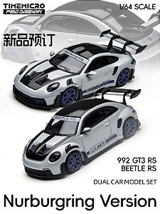 Set 992 GT3 RS & Beetle RS Nürburgring PSC Design 1:64 TimeMicro