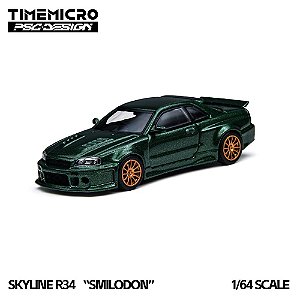 *** PRÉ-ORDER *** R34 Smilodon Dark Green PSC Design 1:64 TimeMicro