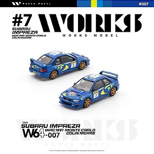 *** PRÉ-ORDER *** Subaru Impreza WRC 1997 Colin McRae Rallye Monte Carlo 1:64 Works Model