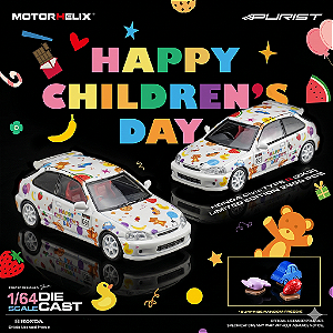 Honda Civic Type R EK9 Happy Children's Day LIMITED EDITION 1:64 MOTORHELIX