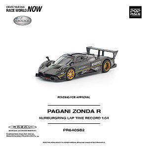 *** PRÉ-ORDER *** Pagani Zonda R Nurburgring Lap Time Recorde 1:64 POP RACE