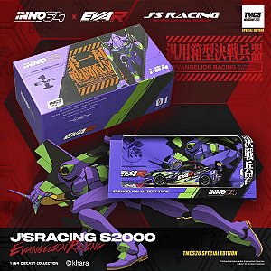 Honda S2000 J'S Racing x EVA Racing Type 01 1:64 INNO64 Exclusivo TMCS 2026