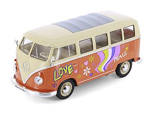 Volkswagen Kombi T1 Bus 1963 1:24 Welly Laranja