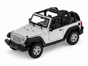 Jeep Wrangler Rubicon Conversível 2007 1:24 Welly Branco