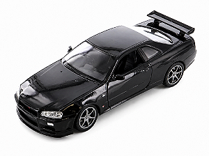 Nissan Skyline GT-R (R34) 1:24 Welly Preto