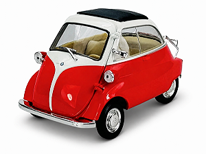 BMW Isetta 1:18 Welly Vermelho