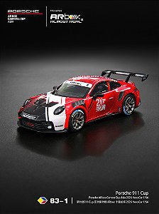 *** PRÉ-ORDER *** Porsche 911 Cup Carrera Cup Asia 2026 Hero Car 1:64 ARbox