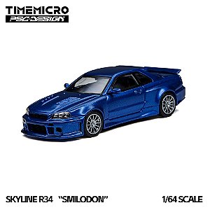 *** PRÉ-ORDER *** R34 Smilodon PSC Design 1:64 TimeMicro Azul