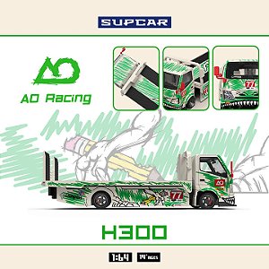 *** PRÉ-ORDER *** H300 Flatbed Transport Trailer 77 1:64 SUPCAR