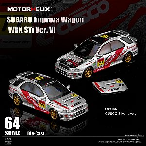 *** PRÉ-ORDER *** Subaru lmpreza Wagon WRX STi Ver VI 1:64 MOTORHELIX Prata