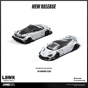 *** PRÉ-ORDER *** LIBERTY WALK 720S 1:64 INNO64 Branco