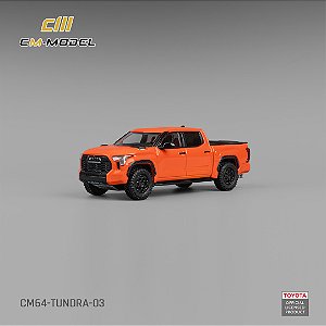 *** PRÉ-ORDER *** Toyota Tundra TRD 1:64 CM Model Laranja
