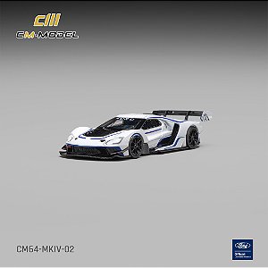 *** PRÉ-ORDER *** Ford GT MK IV 1:64 CM Model Branco